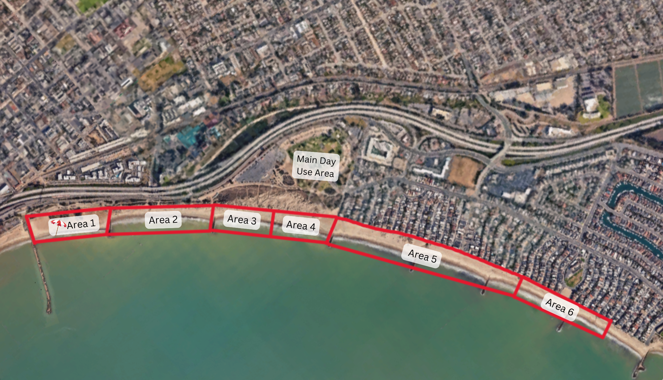 Ventura Beach Areas